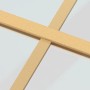 Goldene Schiebetür aus transparentem ESG-Glas und Aluminium von , Türen für zu Hause - Ref: Foro24-155156, Preis: 173,05 €, R...