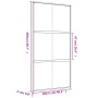 Goldene Schiebetür aus transparentem ESG-Glas und Aluminium von , Türen für zu Hause - Ref: Foro24-155156, Preis: 173,05 €, R...