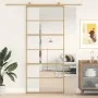 Goldene Schiebetür aus transparentem ESG-Glas und Aluminium von , Türen für zu Hause - Ref: Foro24-155161, Preis: 131,03 €, R...