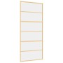 Goldene Schiebetür aus transparentem ESG-Glas und Aluminium von , Türen für zu Hause - Ref: Foro24-155161, Preis: 132,80 €, R...