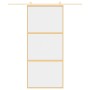 Goldene Schiebetür aus transparentem ESG-Glas und Aluminium von , Türen für zu Hause - Ref: Foro24-155149, Preis: 157,41 €, R...