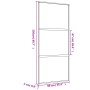 Goldene Schiebetür aus transparentem ESG-Glas und Aluminium von , Türen für zu Hause - Ref: Foro24-155149, Preis: 157,41 €, R...