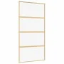 Puerta corredera dorada de vidrio ESG transparente y aluminio de , Puertas para el hogar - Ref: Foro24-155180, Precio: 170,25...