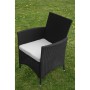 5-piece garden dining set and black synthetic rattan cushions by vidaXL, Garden sets - Ref: Foro24-43122, Price: 386,64 €, Di...