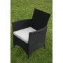 5-teiliges Garten-Essset und schwarze Kissen aus synthetischem Rattan von vidaXL, Gartensets - Ref: Foro24-43122, Preis: 381,...
