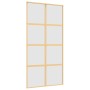 Goldene Schiebetür aus satiniertem ESG-Glas und Aluminium von , Türen für zu Hause - Ref: Foro24-155189, Preis: 190,87 €, Rab...