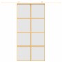 Goldene Schiebetür aus satiniertem ESG-Glas und Aluminium von , Türen für zu Hause - Ref: Foro24-155189, Preis: 190,87 €, Rab...