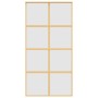 Goldene Schiebetür aus satiniertem ESG-Glas und Aluminium von , Türen für zu Hause - Ref: Foro24-155189, Preis: 190,87 €, Rab...