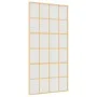 Goldene Schiebetür aus satiniertem ESG-Glas und Aluminium von , Türen für zu Hause - Ref: Foro24-155177, Preis: 193,95 €, Rab...