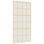 Goldene Schiebetür aus satiniertem ESG-Glas und Aluminium von , Türen für zu Hause - Ref: Foro24-155177, Preis: 191,19 €, Rab...