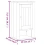 Mueble pared baño BERG madera maciza pino blanco 40x27x71,5 cm de , Muebles de baño - Ref: Foro24-358548, Precio: 78,02 €, De...
