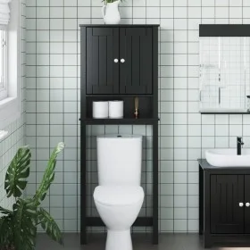BERG Toilettenschrank Massivholz schwarz 60x27x164,5 cm von , Badezimmermöbel - Ref: Foro24-358555, Preis: 143,65 €, Rabatt: %
