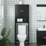 BERG toilet cabinet solid wood black 60x27x164.5 cm by , Bathroom furniture - Ref: Foro24-358555, Price: 143,48 €, Discount: %