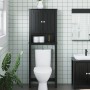 BERG Toilettenschrank Massivholz schwarz 60x27x164,5 cm von , Badezimmermöbel - Ref: Foro24-358555, Preis: 145,91 €, Rabatt: %