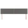Kopfteile 2 Einheiten aus grauem Kunstleder 80x5x78/88 cm von , Kopf- und Fußteile - Ref: Foro24-345956, Preis: 50,77 €, Raba...