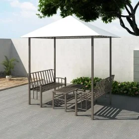 Garden pergola with table and benches 2.5x1.5x2.4 m by vidaXL, Tents and gazebos - Ref: Foro24-43218, Price: 259,96 €, Discou...