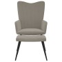 Relaxsessel mit hellgrauem Samthocker von , Sessel - Ref: Foro24-327688, Preis: 132,23 €, Rabatt: %
