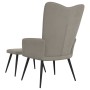 Relaxsessel mit hellgrauem Samthocker von , Sessel - Ref: Foro24-327688, Preis: 132,23 €, Rabatt: %