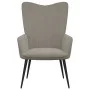 Light gray velvet recliner chair with footstool by , Armchairs - Ref: Foro24-327688, Price: 129,75 €, Discount: %