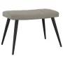 Light gray velvet recliner chair with footstool by , Armchairs - Ref: Foro24-327688, Price: 129,75 €, Discount: %