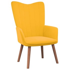 Mustard yellow velvet recliner by , Armchairs - Ref: Foro24-327662, Price: 95,58 €, Discount: %