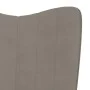 Hellgrauer Relaxsessel aus Samt von , Sessel - Ref: Foro24-327655, Preis: 95,97 €, Rabatt: %