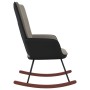 Schaukelstuhl aus hellgrauem Samt und PVC von , Schaukelstühle - Ref: Foro24-327875, Preis: 83,61 €, Rabatt: %