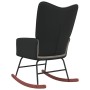 Schaukelstuhl aus hellgrauem Samt und PVC von , Schaukelstühle - Ref: Foro24-327875, Preis: 83,61 €, Rabatt: %