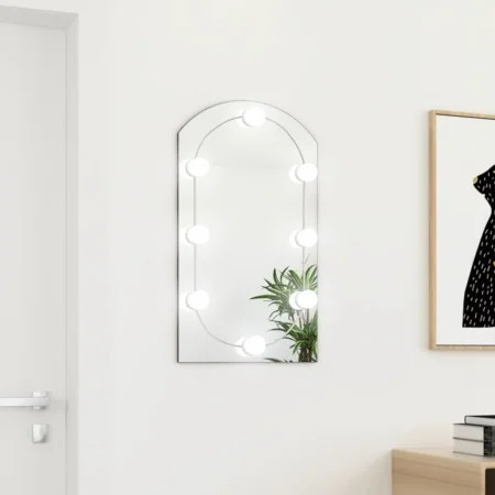 LED light mirror glass arch 70x40 cm by , Mirrors - Ref: Foro24-3102977, Price: 40,37 €, Discount: %