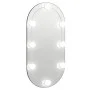 Spiegel mit LED-Leuchten ovales Glas 80x40 cm von , Spiegel - Ref: Foro24-3102975, Preis: 39,31 €, Rabatt: %