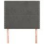 Headboards 2 units of dark gray velvet 90x5x78/88 cm by , Headboards and footboards - Ref: Foro24-3116229, Price: 47,50 €, Di...