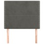 Kopfteile 2 Einheiten aus dunkelgrauem Samt 90x5x78/88 cm von , Kopf- und Fußteile - Ref: Foro24-3116229, Preis: 48,04 €, Rab...