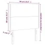 Kopfteile 2 Einheiten aus dunkelgrauem Samt 90x5x78/88 cm von , Kopf- und Fußteile - Ref: Foro24-3116229, Preis: 47,50 €, Rab...