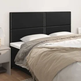 Headboards 4 units of black synthetic leather 80x5x78/88 cm by , Headboards and footboards - Ref: Foro24-3116288, Price: 100,...
