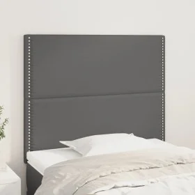 Headboards 2 units of gray synthetic leather 90x5x78/88cm by , Headboards and footboards - Ref: Foro24-3116274, Price: 54,93 ...