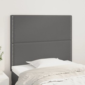 Kopfteile 2 Einheiten aus grauem Kunstleder 90x5x78/88cm von , Kopf- und Fußteile - Ref: Foro24-3116274, Preis: 55,88 €, Raba...