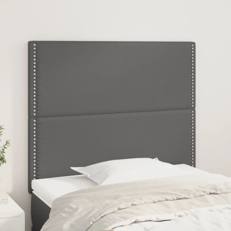 Headboards 2 units of gray synthetic leather 90x5x78/88cm by , Headboards and footboards - Ref: Foro24-3116274, Price: 55,88 ...
