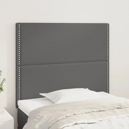 Kopfteile 2 Einheiten aus grauem Kunstleder 90x5x78/88cm von , Kopf- und Fußteile - Ref: Foro24-3116274, Preis: 54,93 €, Raba...