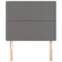 Kopfteile 2 Einheiten aus grauem Kunstleder 90x5x78/88cm von , Kopf- und Fußteile - Ref: Foro24-3116274, Preis: 54,93 €, Raba...