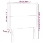 Kopfteile 2 Einheiten aus grauem Kunstleder 90x5x78/88cm von , Kopf- und Fußteile - Ref: Foro24-3116274, Preis: 54,93 €, Raba...