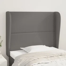 Kopfteil mit Ohren aus grauem Kunstleder, 83x23x118/128 cm von , Kopf- und Fußteile - Ref: Foro24-3117892, Preis: 66,67 €, Ra...
