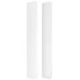 Headboard with white synthetic leather ears 93x16x118/128 cm by , Headboards and footboards - Ref: Foro24-3119519, Price: 83,...