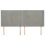 Headboard with light gray velvet ears 203x16x118/128 cm by , Headboards and footboards - Ref: Foro24-3119506, Price: 103,29 €...