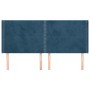 Kopfteil mit dunkelblauen Samtohren 203x16x118/128 cm von , Kopf- und Fußteile - Ref: Foro24-3119510, Preis: 108,04 €, Rabatt: %