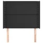 Headboard with black synthetic leather ears 83x16x118/128 cm by , Headboards and footboards - Ref: Foro24-3119512, Price: 66,...