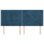 Headboard with dark blue velvet ears 183x16x118/128 cm by , Headboards and footboards - Ref: Foro24-3119504, Price: 103,56 €,...