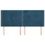 Headboard with dark blue velvet ears 183x16x118/128 cm by , Headboards and footboards - Ref: Foro24-3119504, Price: 123,59 €,...