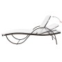 Garden lounger with cushion and brown synthetic rattan side table by vidaXL, Loungers - Ref: Foro24-42885, Price: 161,23 €, D...