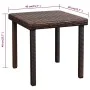 Garden lounger with cushion and brown synthetic rattan side table by vidaXL, Loungers - Ref: Foro24-42885, Price: 148,19 €, D...