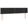 Headboard with LED black synthetic leather 163x16x78/88 cm by , Headboards and footboards - Ref: Foro24-3123192, Price: 69,88...